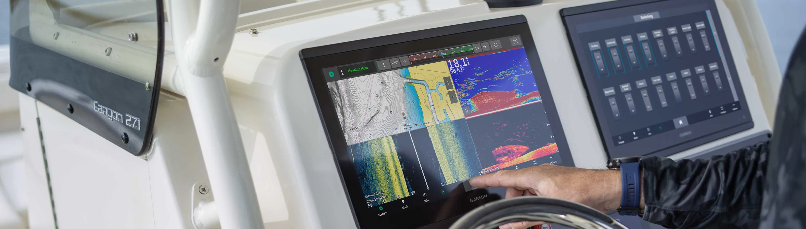 Картплоттер Garmin в использовании
