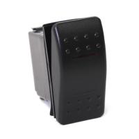 Переключатель (on)-on, SPDT, 4P с двойной подсветкой NEKEKE A11433DR от прозводителя NEKEKE