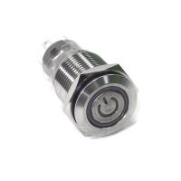 Переключатель кнопочный с фиксацией вкл/выкл красная подсветка 12-24В NEKEKE ASS-R от прозводителя NEKEKE