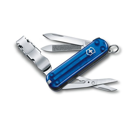 Нож Victorinox Classic Nail Clip 580, 65 мм, 8 функций, полупрозрачный синий 0.6463.T2 от прозводителя Victorinox