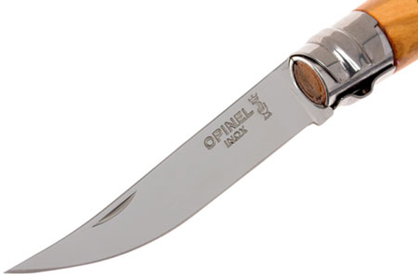 Нож филейный Opinel №8, нержавеющая сталь, рукоять оливковое дерево, 001144 001144 от прозводителя Opinel