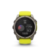 Garmin Fenix 8 - 51 мм SOLAR | SAPPHIRE | Titanium with Amp yellow/graphite silicone band