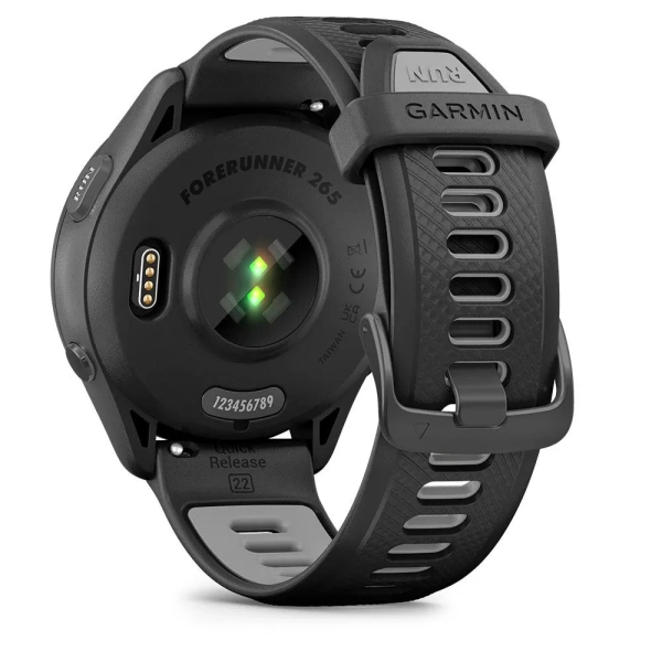 GARMIN FORERUNNER 265, Black Bezel and Case with Black/Powder Gray Silicone Band 010-02810-50 010-02810-50 от прозводителя Garmin