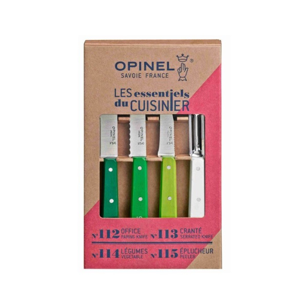 Набор ножей Opinel Les Essentiels Primavera, нержавеющая сталь, (4 шт./уп.), 001709 001709 от прозводителя Opinel