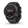Garmin Fenix 6 Pro - 47 мм SOLAR | SAPPHIRE | Slate grey with black band