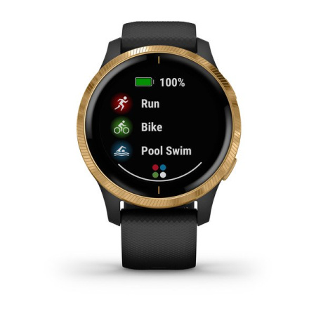 Garmin Venu - | Black with Gold Hardware