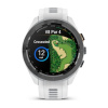 Garmin Approach S70 - 42 мм | Black/Peach Ceramic Bezel with White Silicone Band