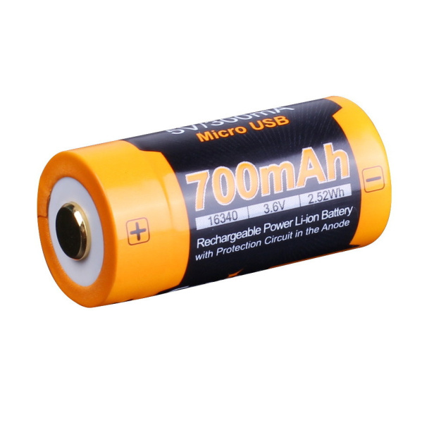 Аккумулятор 16340 Fenix 700 UP mAh Li-ion разъемом для USB, ARB-L16-700UP ARB-L16-700UP от прозводителя Fenix