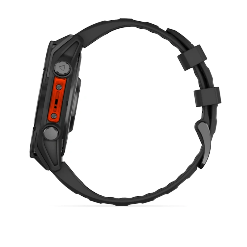 Garmin Fenix 8 - 47 мм AMOLED | Slate grey with Black silicone band