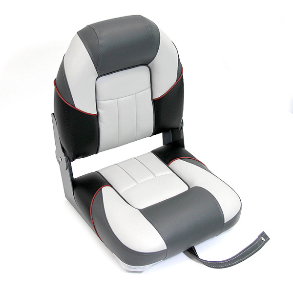 Сиденье мягкое складное Premium Centurion Boat Seat, серо-черное 75129GC от прозводителя Newstarmarine