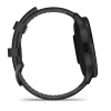 Garmin Venu 3 - 45 мм | Slate stainless steel bezel with black case and black leather band
