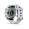 Garmin Fenix 8 - 43 мм AMOLED | Silver with Whitestone silicone band