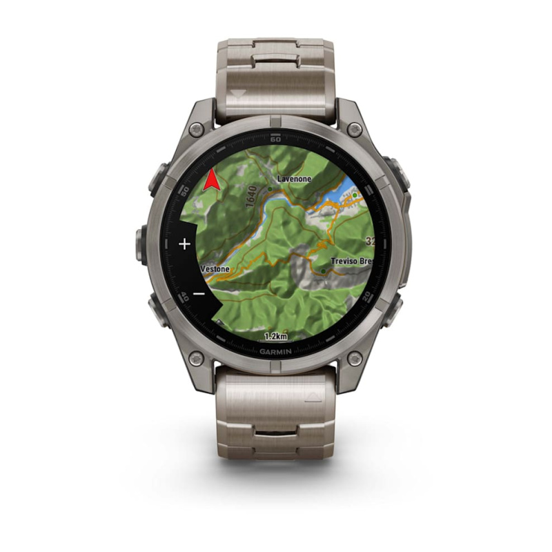 Garmin Fenix 8 - 47 мм AMOLED | SAPPHIRE | Titanium with Vented titanium bracelet