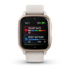 Garmin Venu Sq 2 - 40 мм Music | Премиум-функции | Peach Gold Aluminium Bezel with Ivory Case and Silicone Band